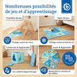 Puzzlematte Tiere blau 18 Teile - FR Infographic