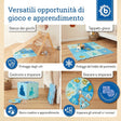 Puzzlematte Tiere blau 18 Teile - IT Infographic