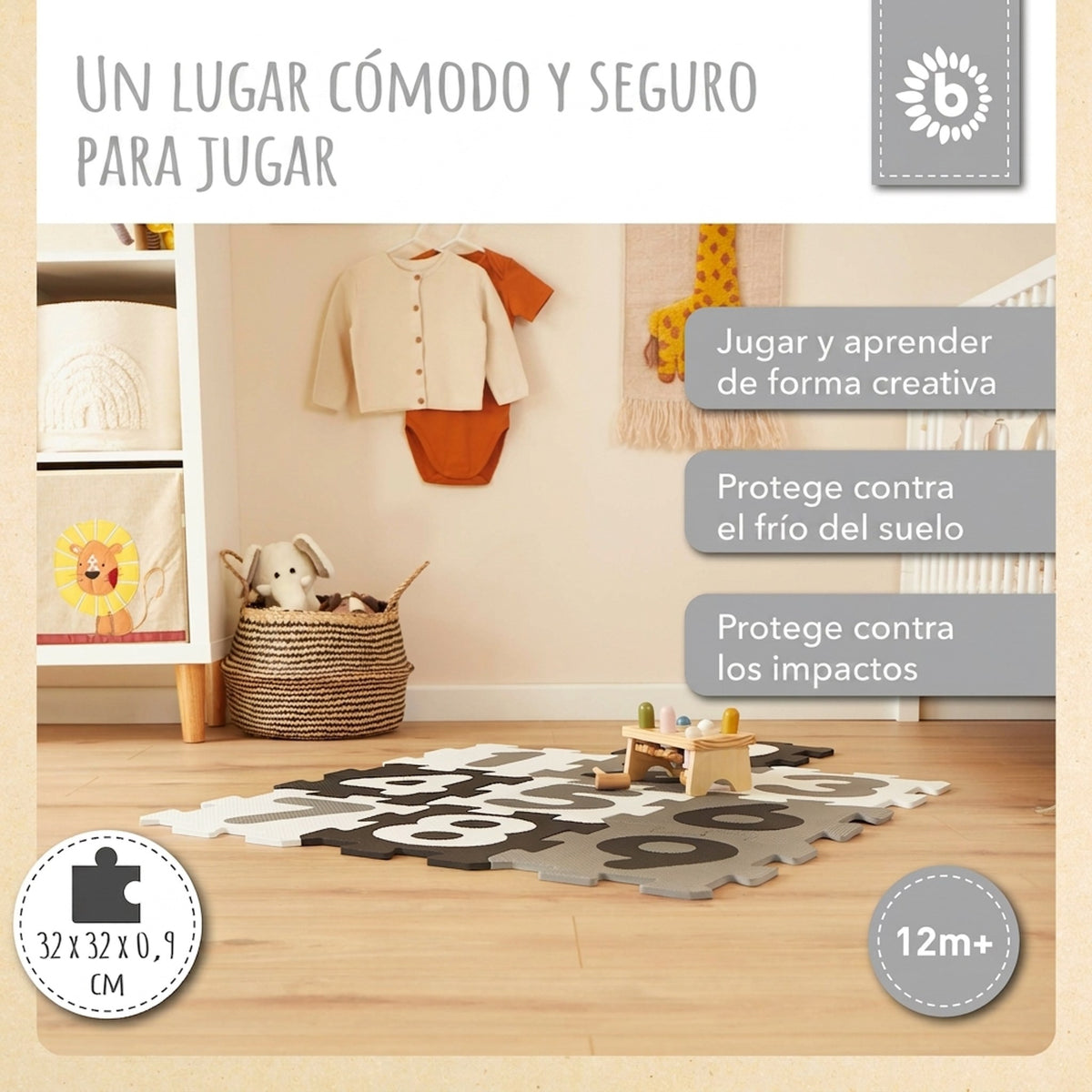 Puzzlematte Zahlen Black & White - ES Infographic