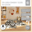 Puzzlematten Buchstaben black & white - IT Infographic