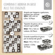 Puzzlematten Buchstaben black & white - IT Infographic