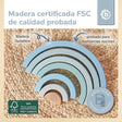 Regenbogen blau FSC® - ES Infographic