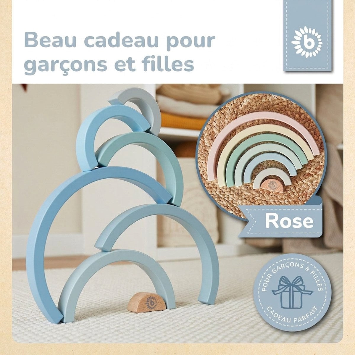 Regenbogen blau FSC® - FR Infographic