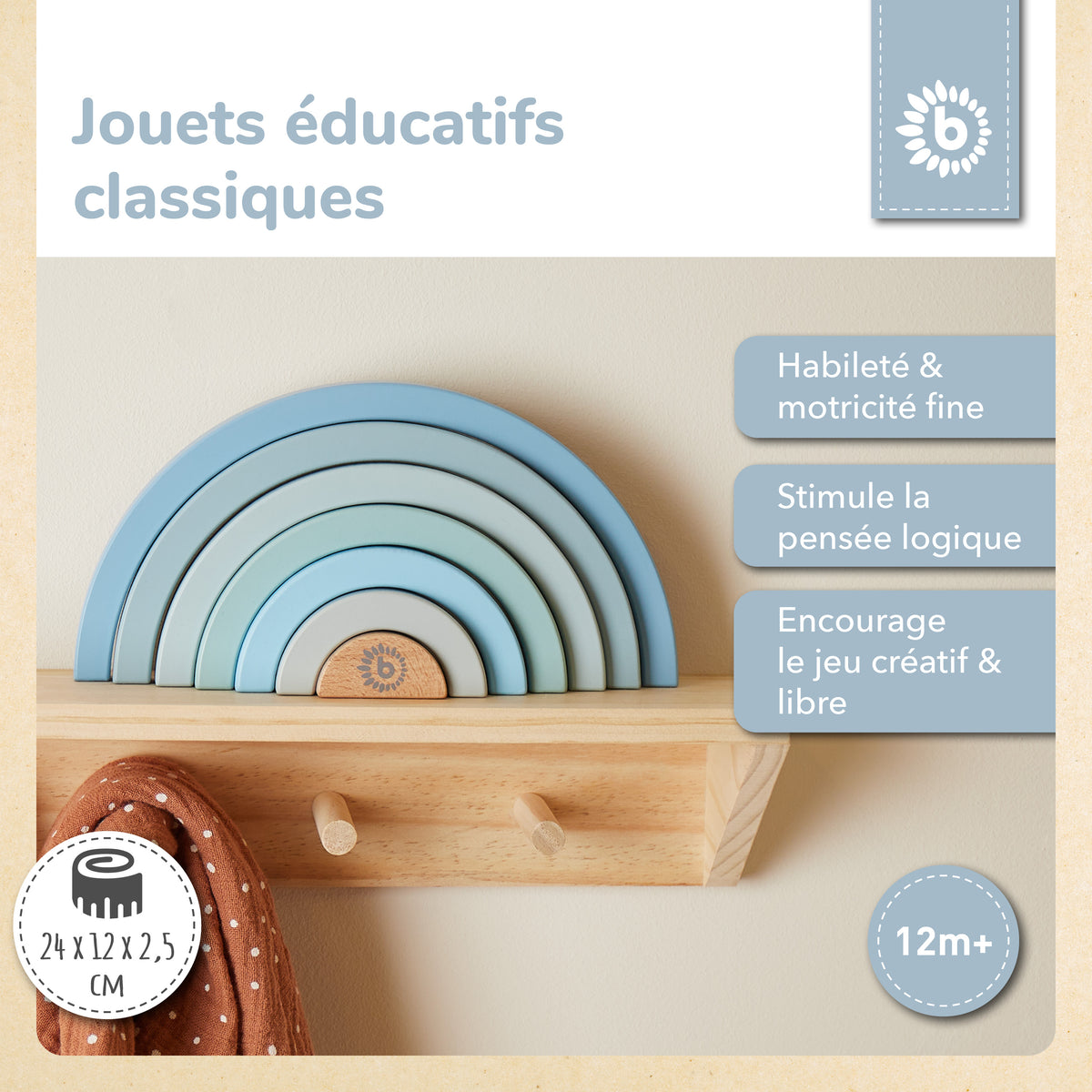 Regenbogen blau FSC® - FR Infographic