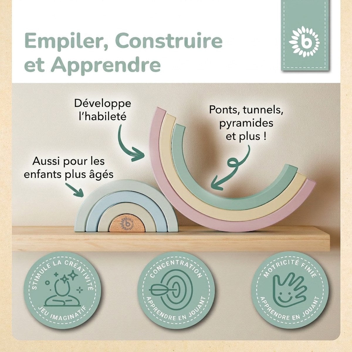 Regenbogen rose FSC® - FR Infographic