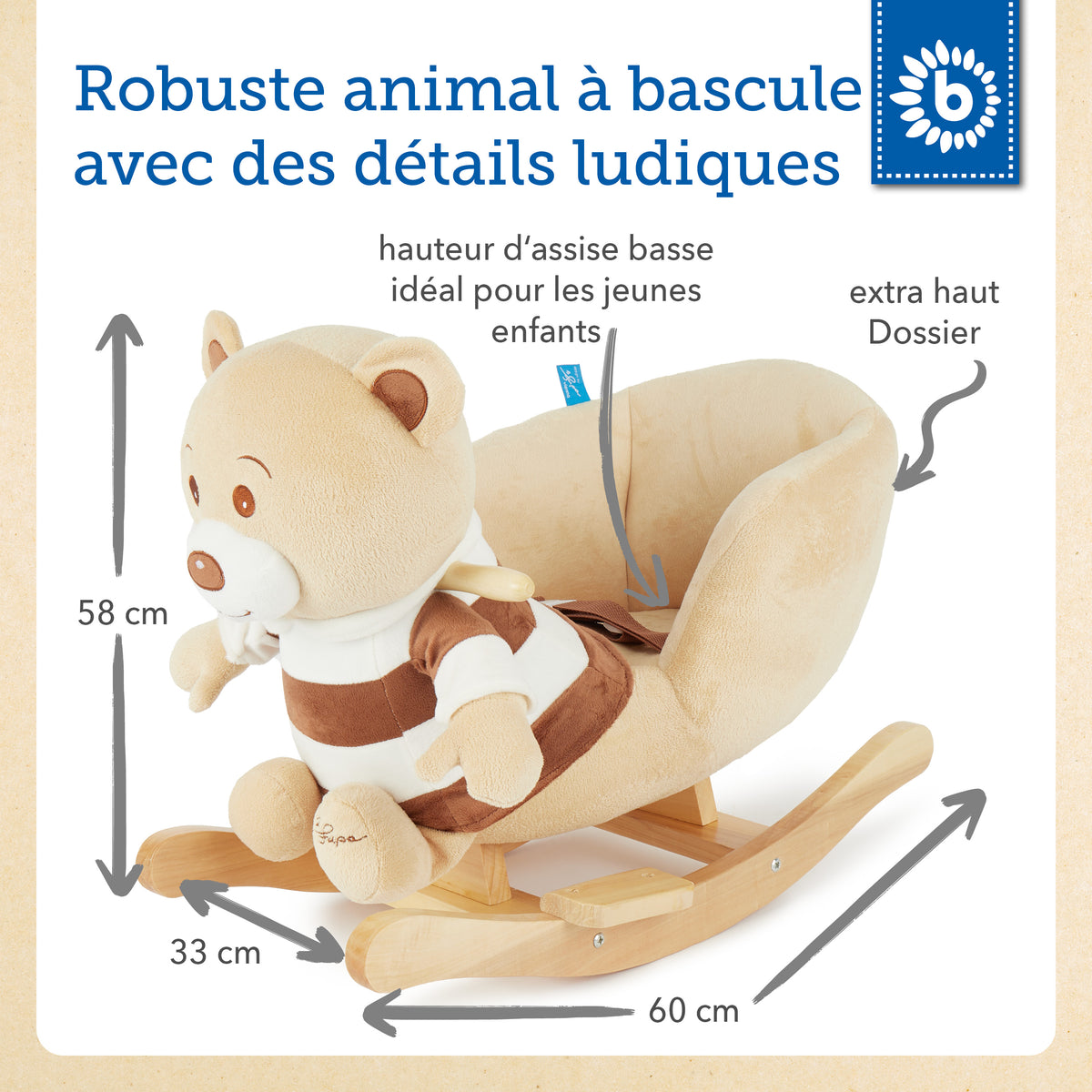 Schaukel Bär Bubu - FR Infographic