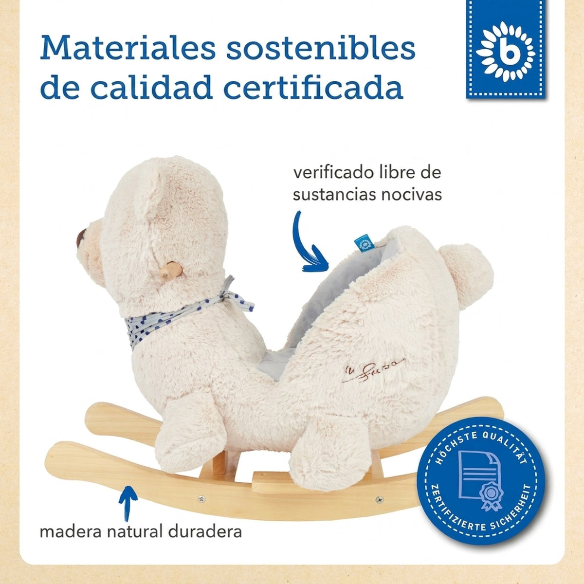 Schaukel Bär creme - ES Infographic