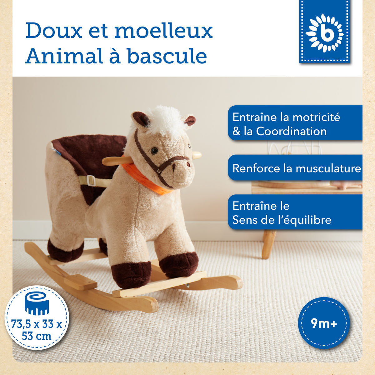 Schaukel Pferd Puschel - FR Infographic