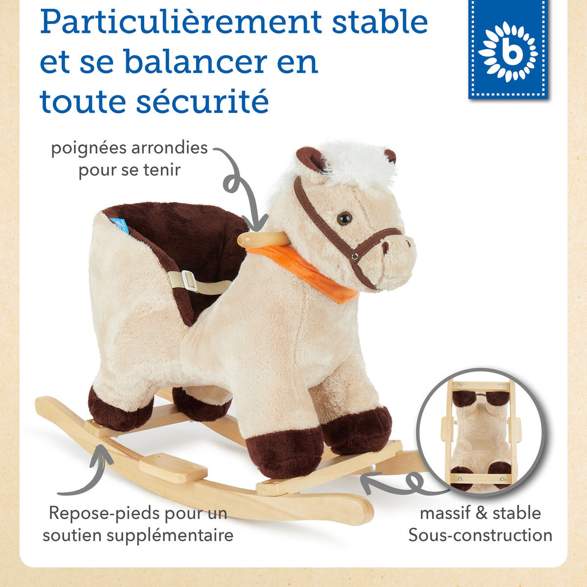 Schaukel Pferd Puschel - FR Infographic