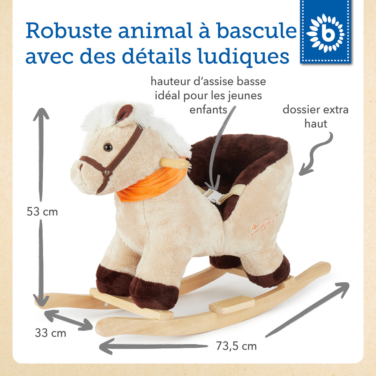 Schaukel Pferd Puschel - FR Infographic