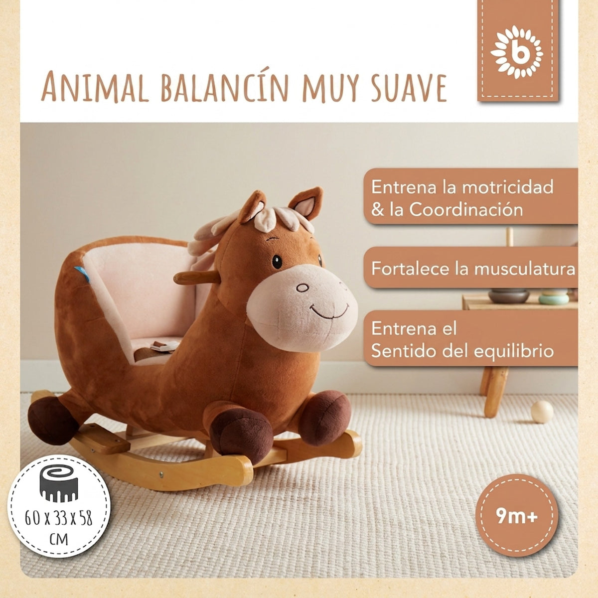 Schaukeltier Baby Pferd Calimero - ES Infographic