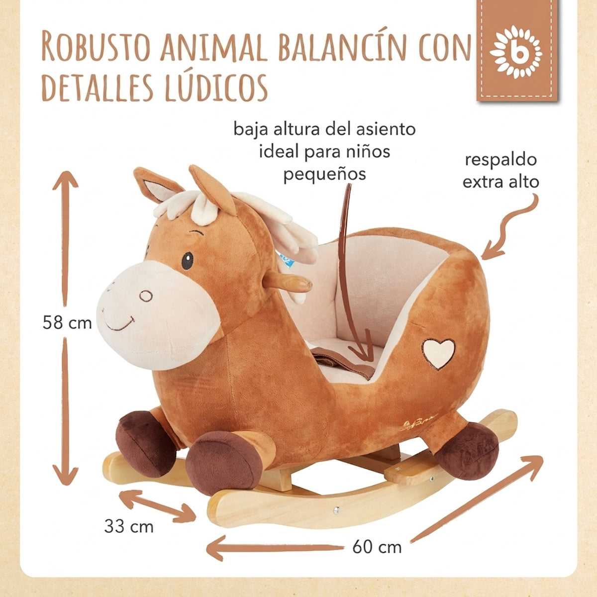 Schaukeltier Baby Pferd Calimero - ES Infographic