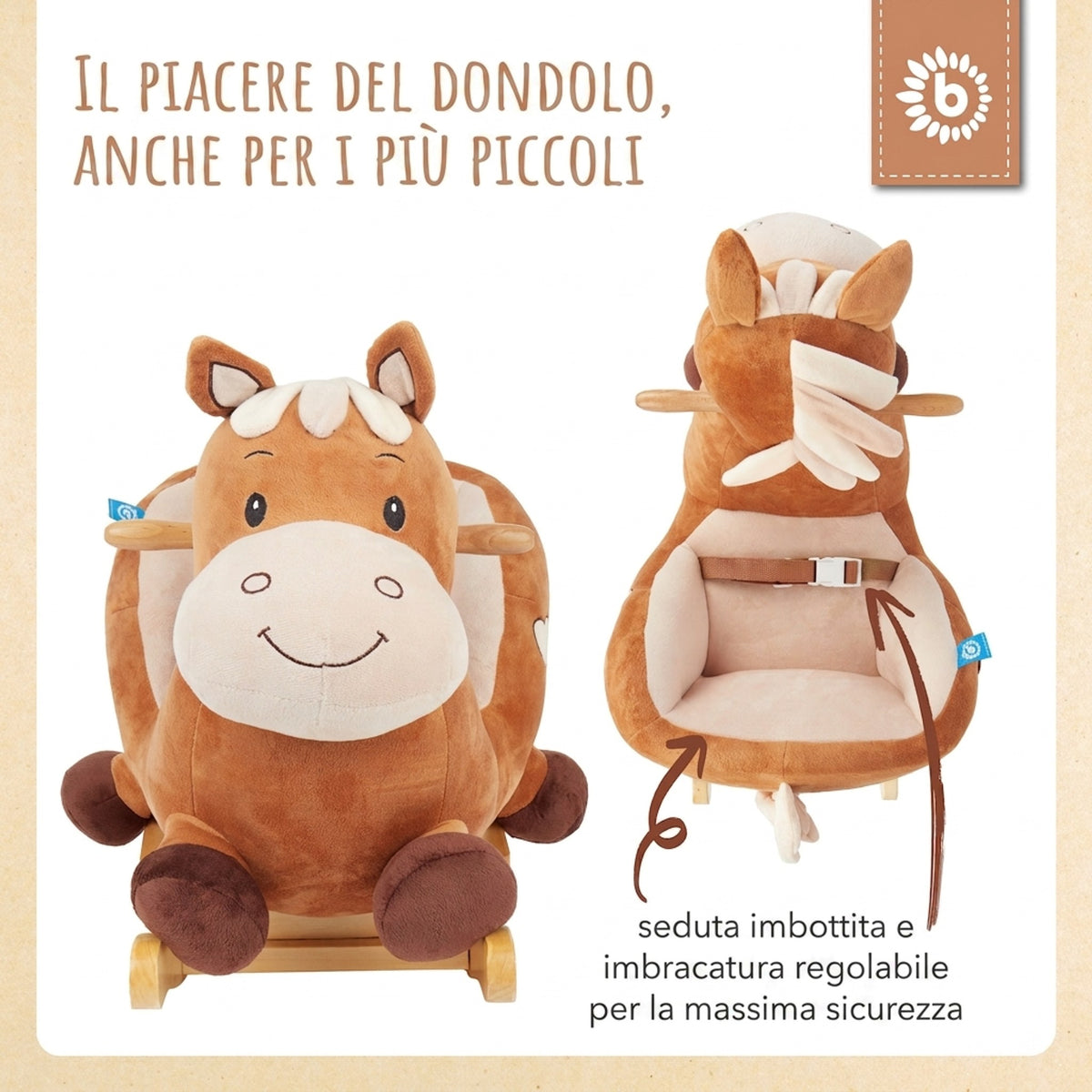 Schaukeltier Baby Pferd Calimero - IT Infographic