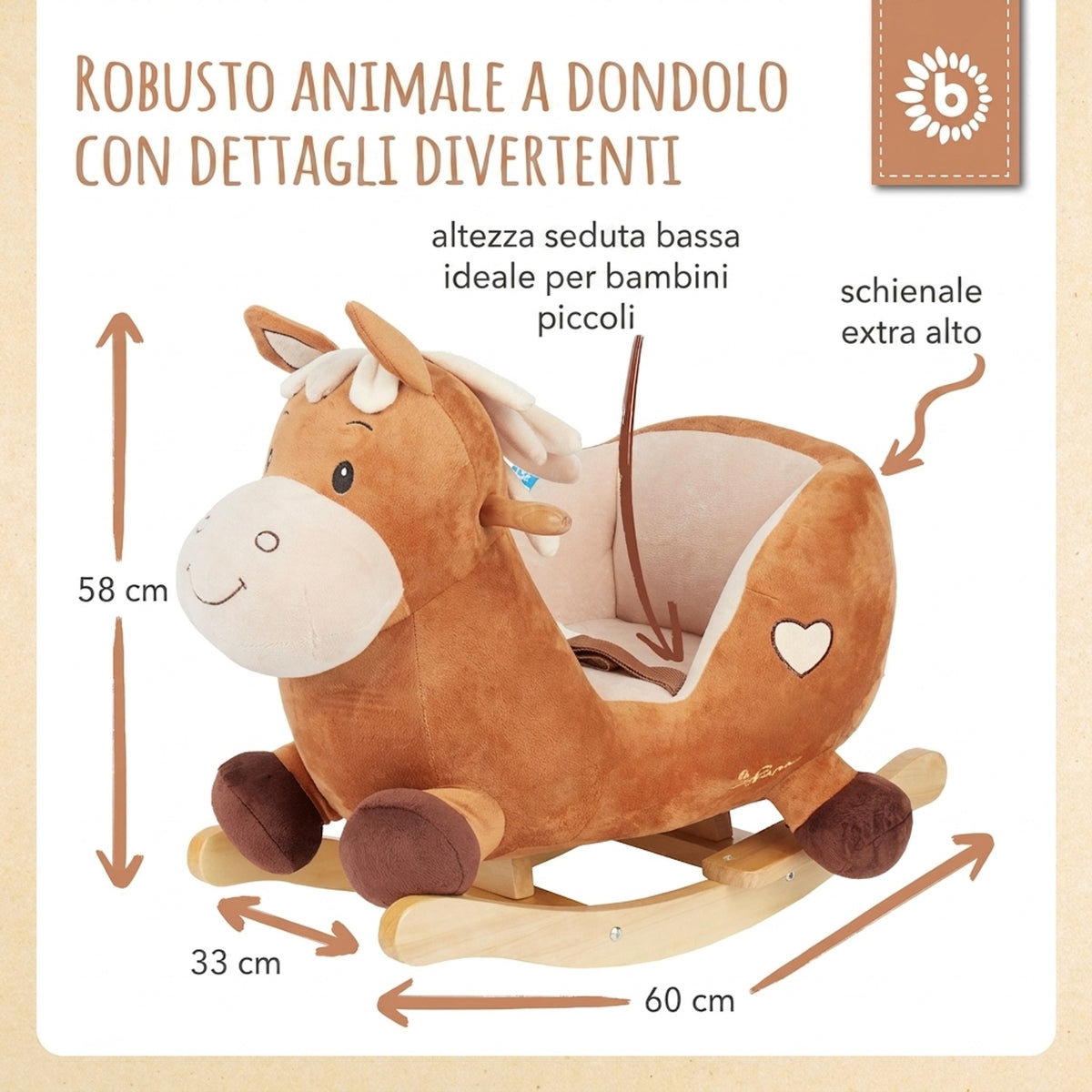 Schaukeltier Baby Pferd Calimero - IT Infographic