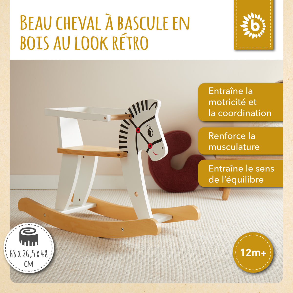 Schaukelpferd Holz - FR Infographic