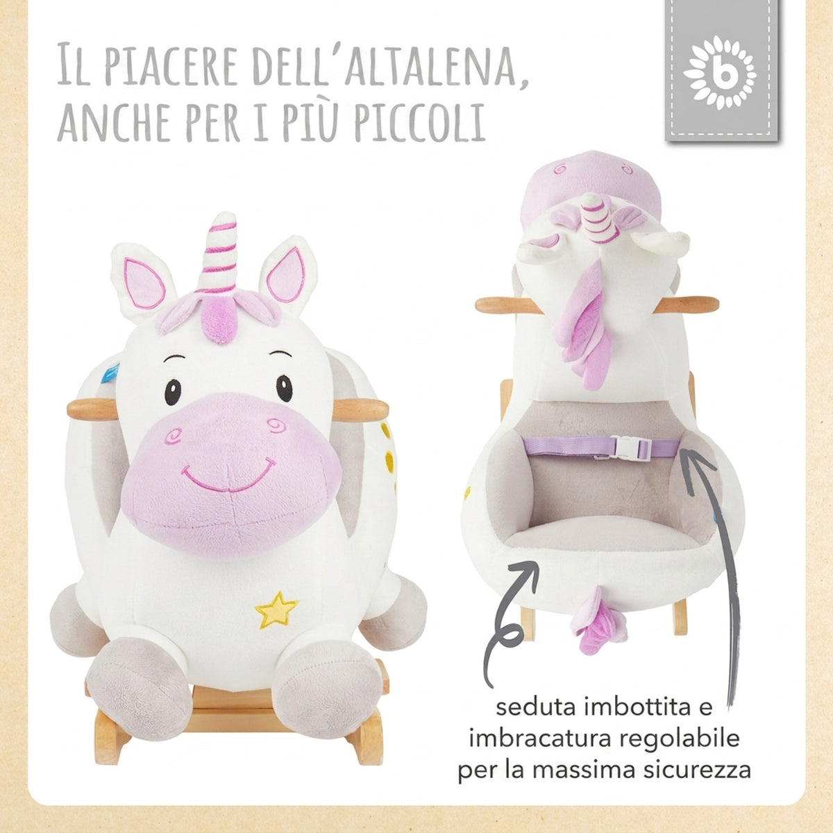 Schaukeltier Baby Einhorn Hörnchen - IT Infographic