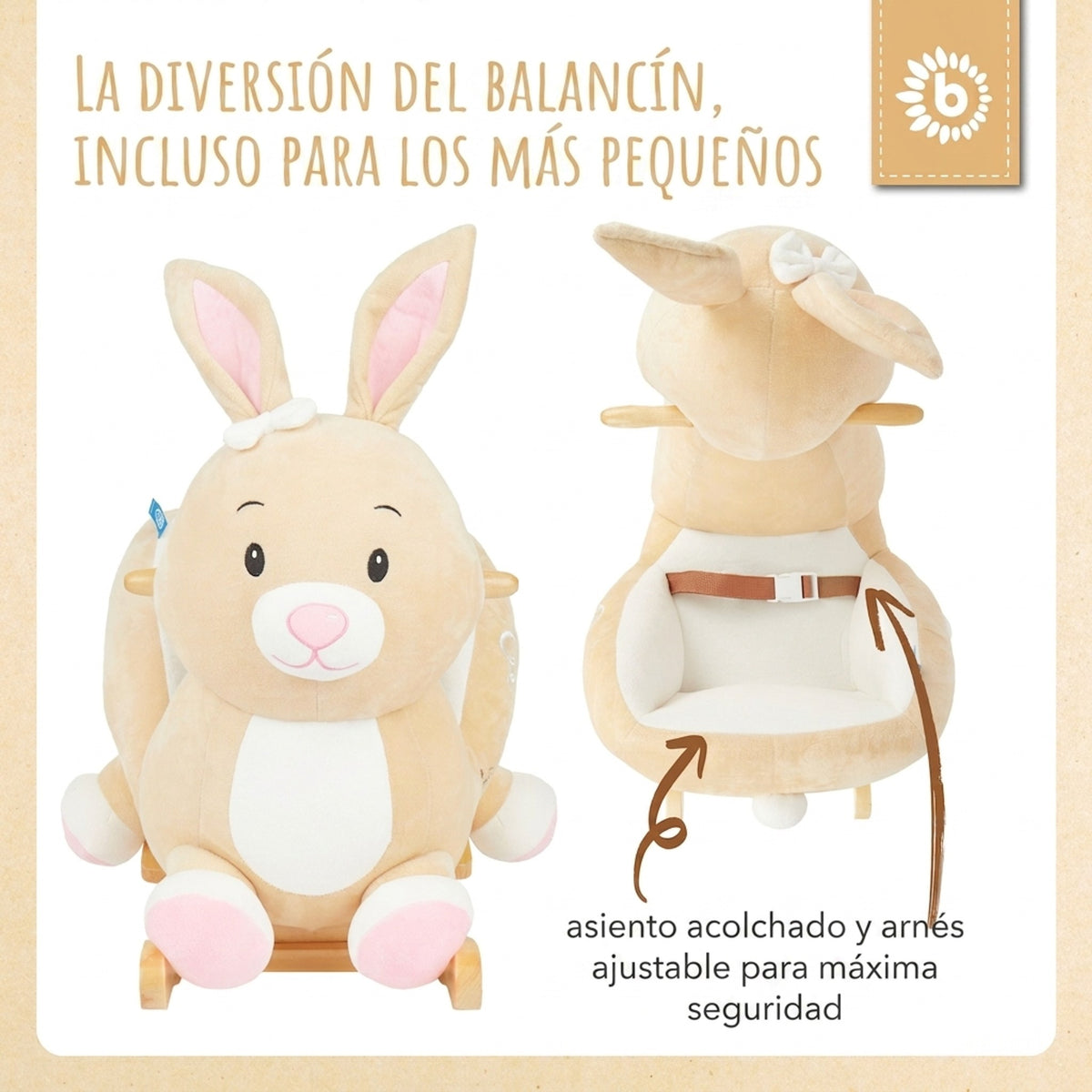 Schaukeltier Baby Hase Hopsi - ES Infographic