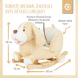 Schaukeltier Baby Hund Sam - FR Infographic