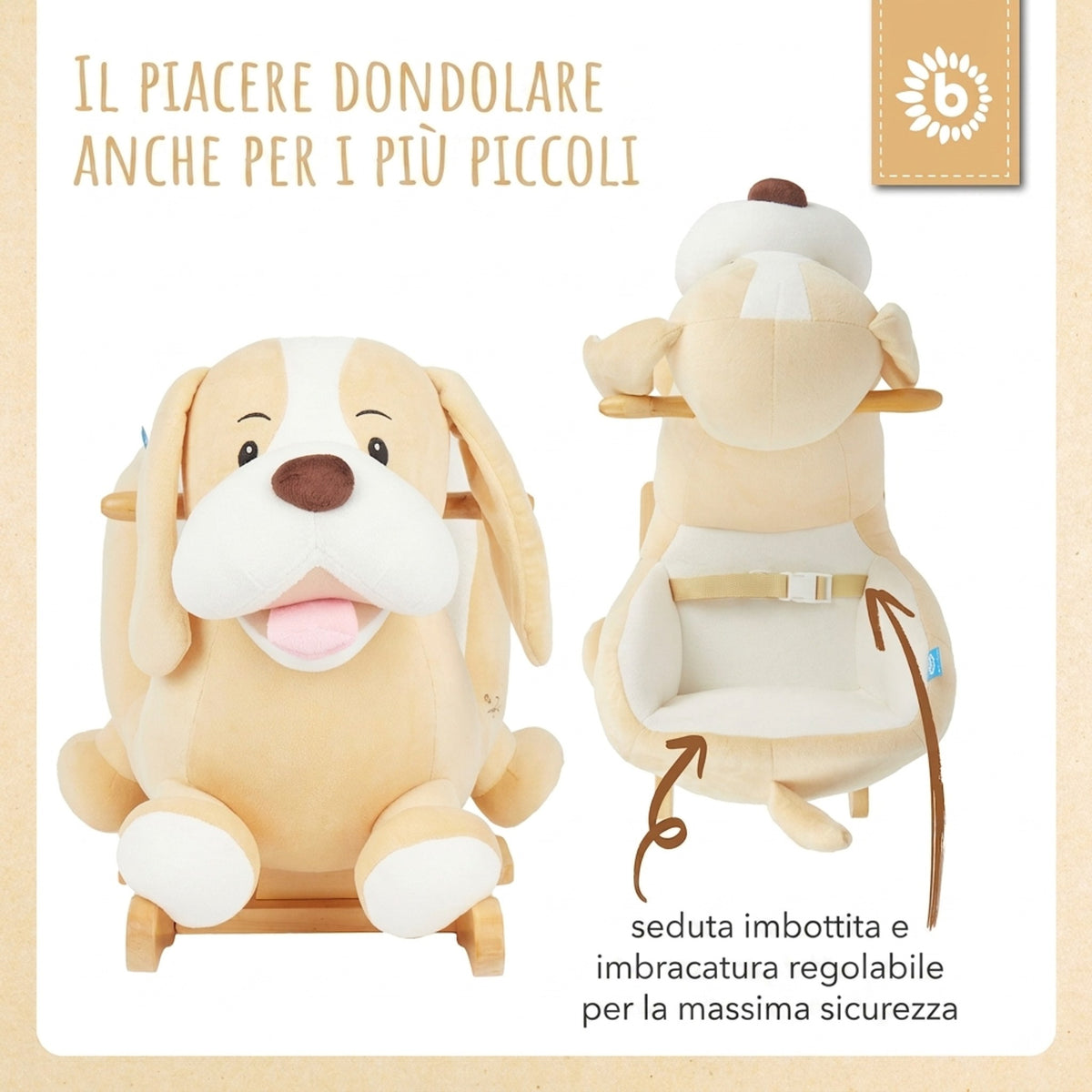 Schaukeltier Baby Hund Sam - IT Infographic