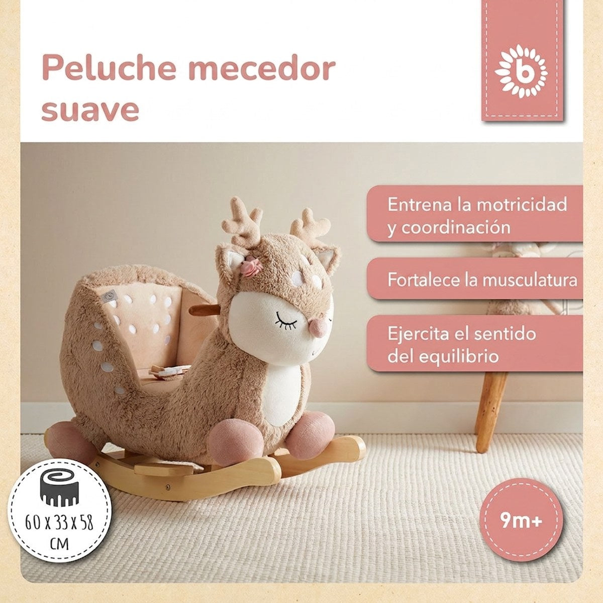 Schaukeltier Baby Reh Ella - ES Infographic