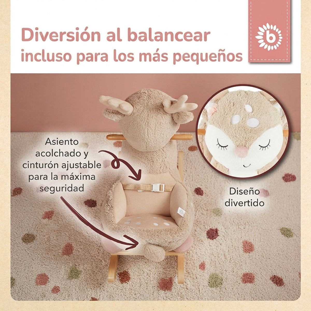 Schaukeltier Baby Reh Ella - ES Infographic