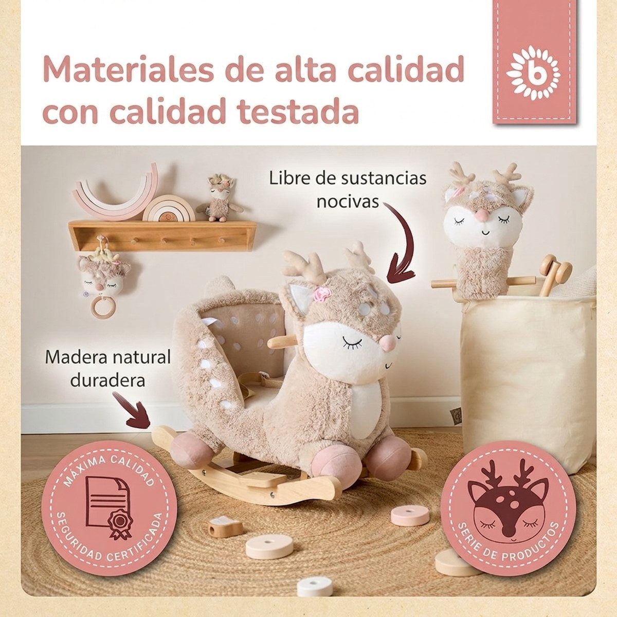 Schaukeltier Baby Reh Ella - ES Infographic
