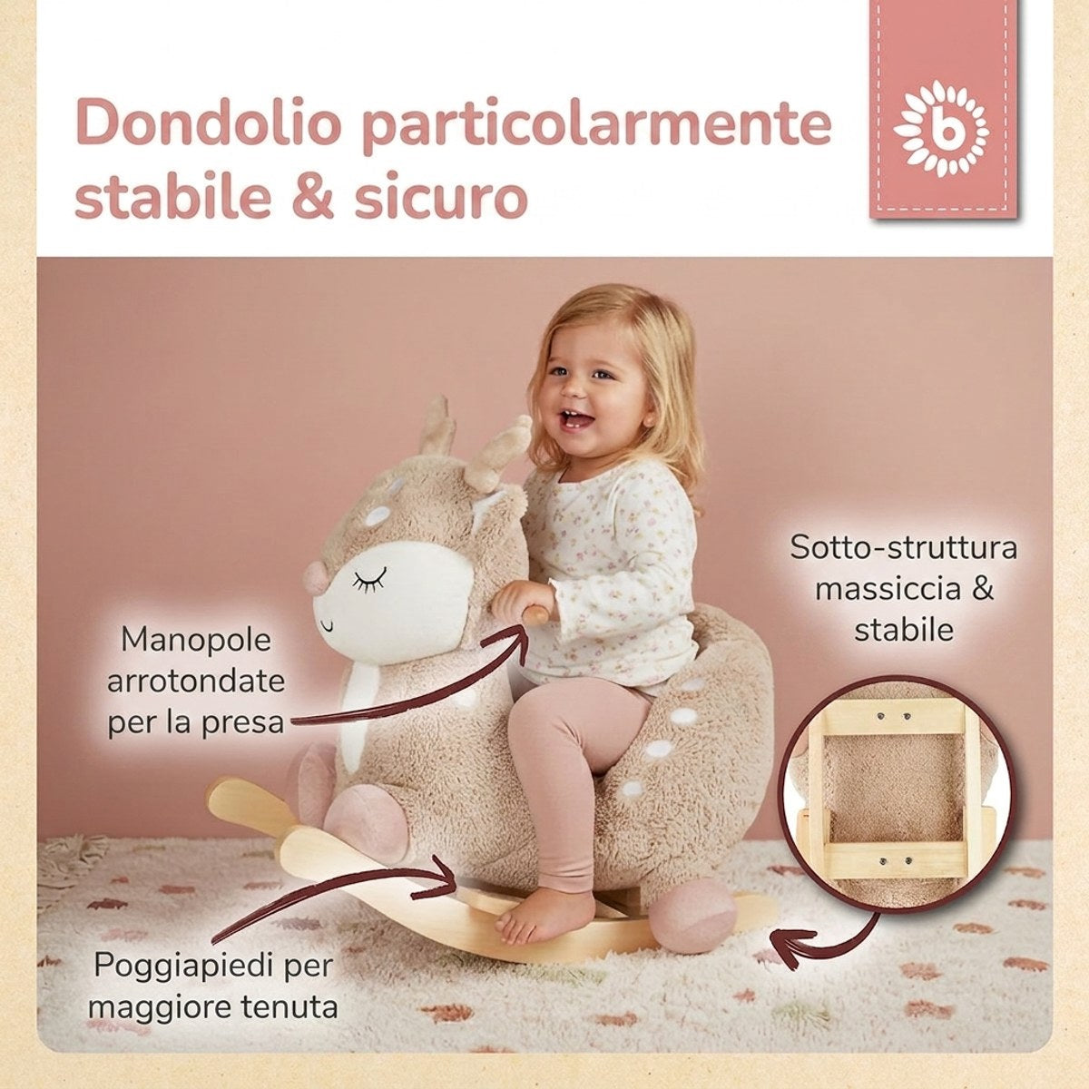 Schaukeltier Baby Reh Ella - IT Infographic