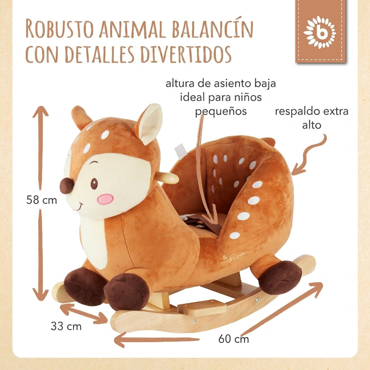 Schaukeltier Baby Reh Lia - ES Infographic