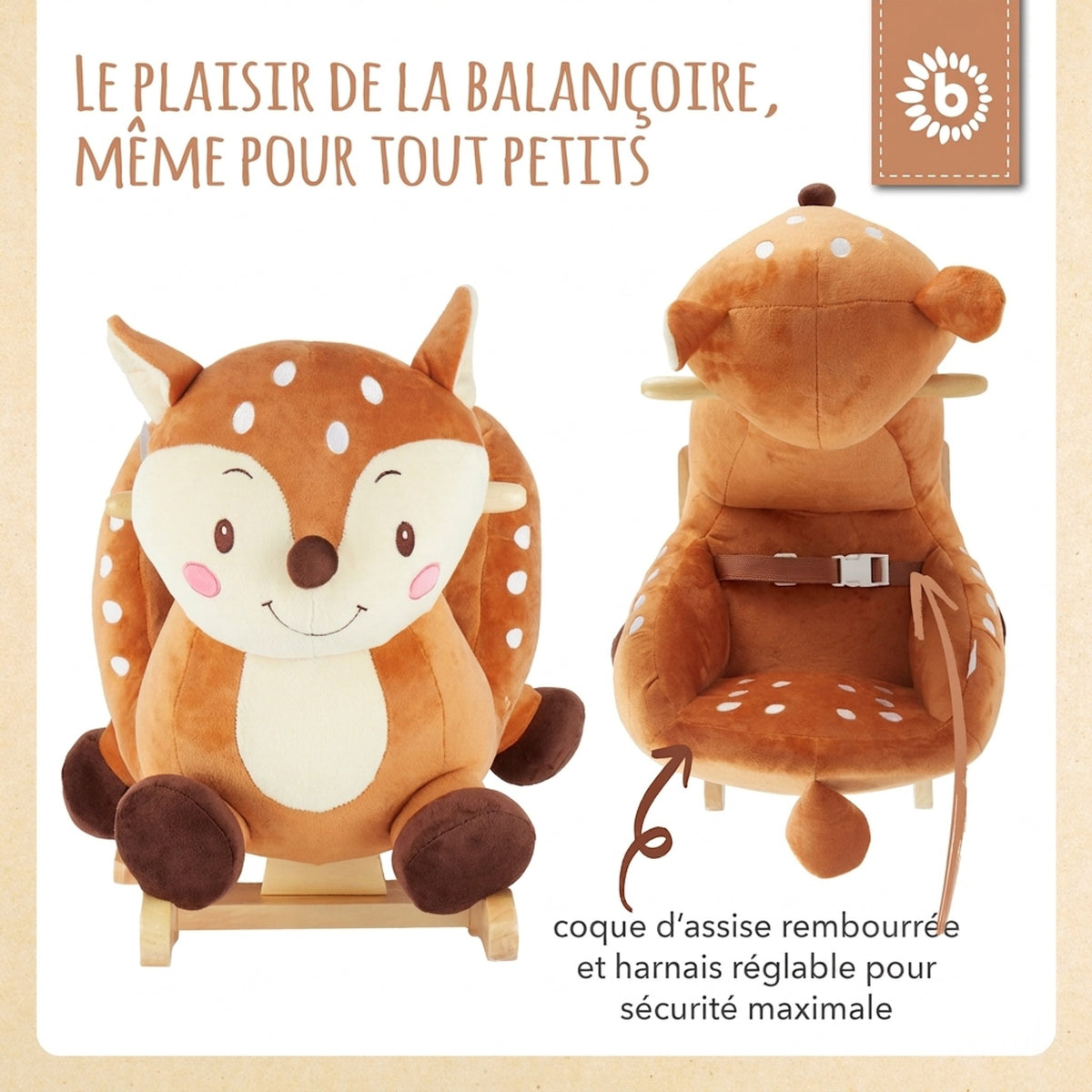 Schaukeltier Baby Reh Lia - FR Infographic