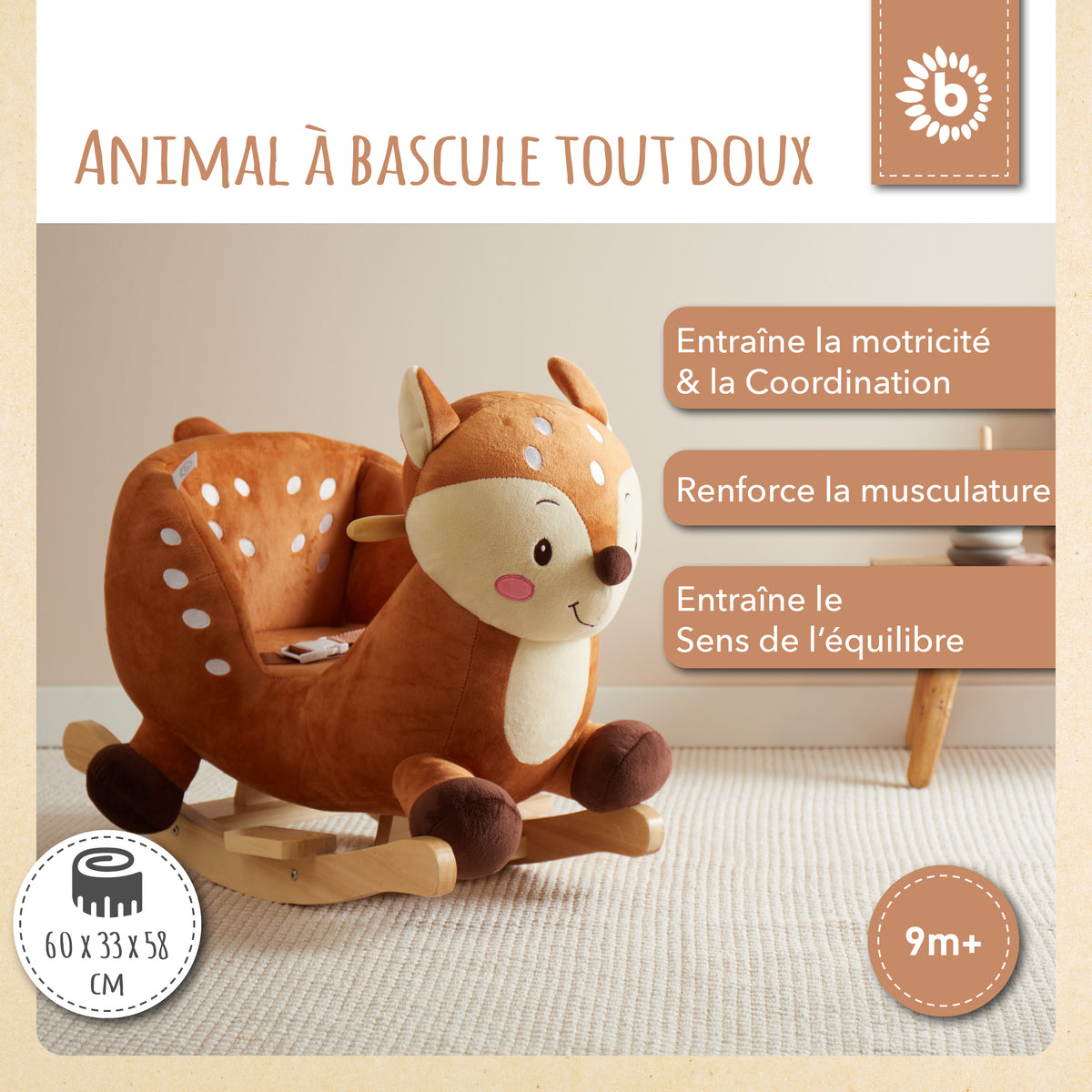 Schaukeltier Baby Reh Lia - FR Infographic