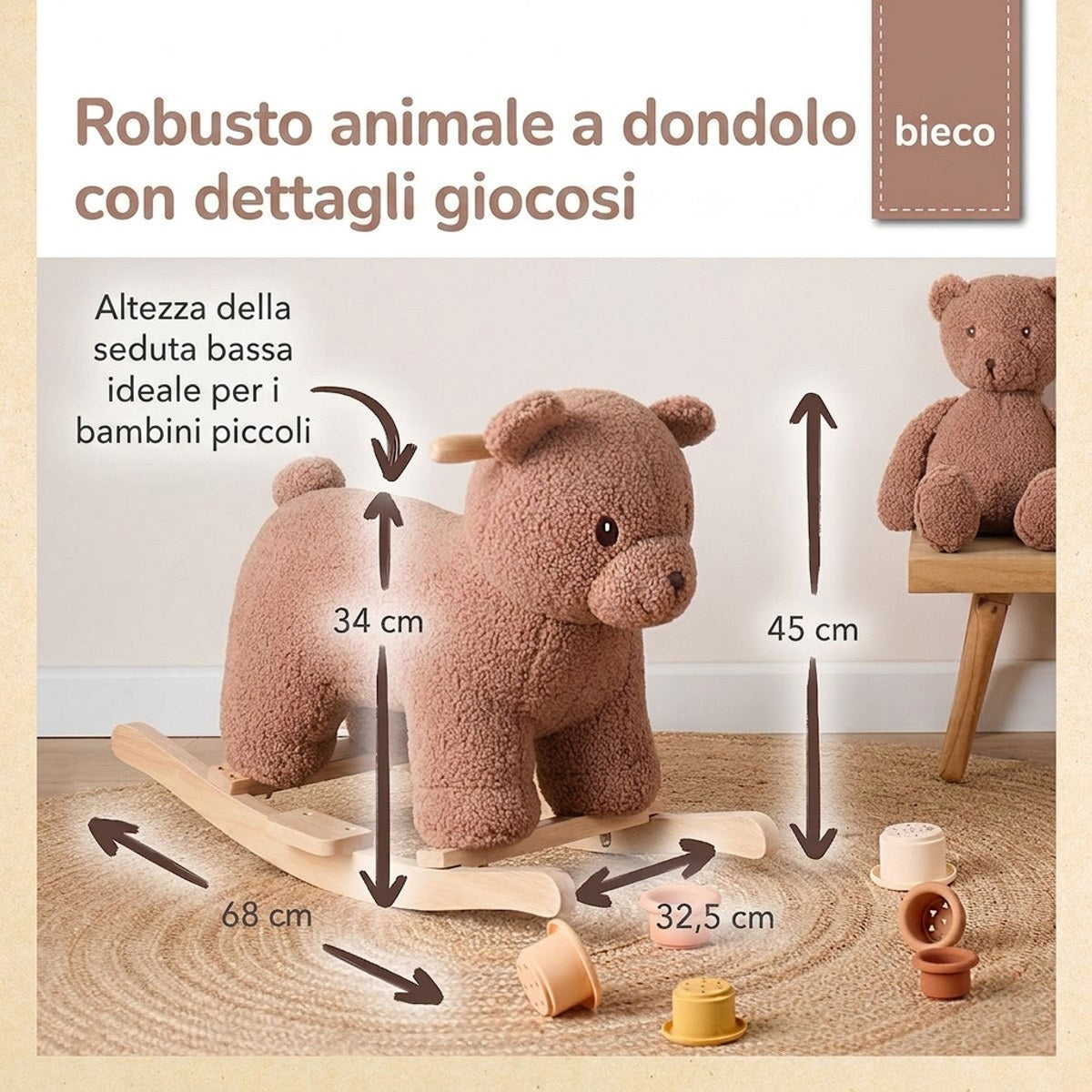 Schaukeltier Bär Mika - IT Infographic