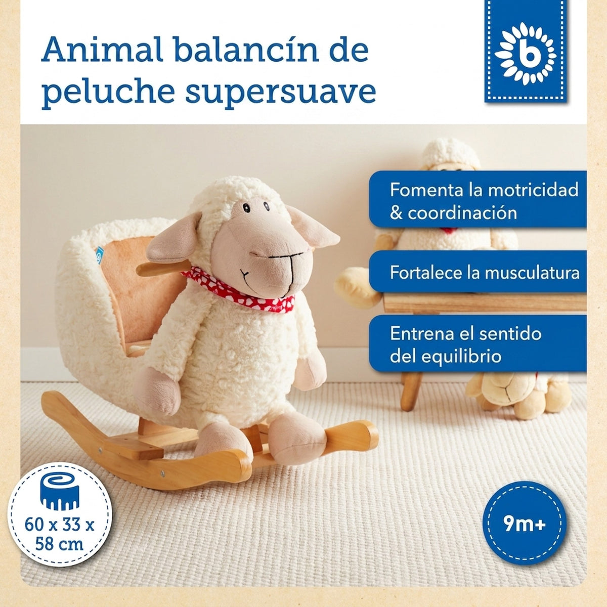 Schaukeltier Schaf - ES Infographic