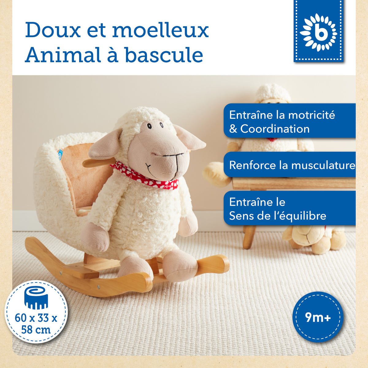 Schaukeltier Schaf - FR Infographic