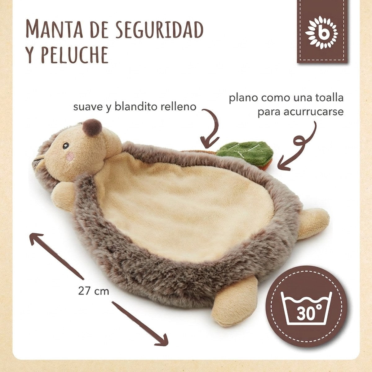 Schmusetuch Igel Piksi - ES Infographic
