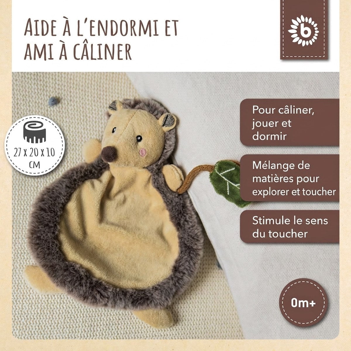 Schmusetuch Igel Piksi - FR Infographic