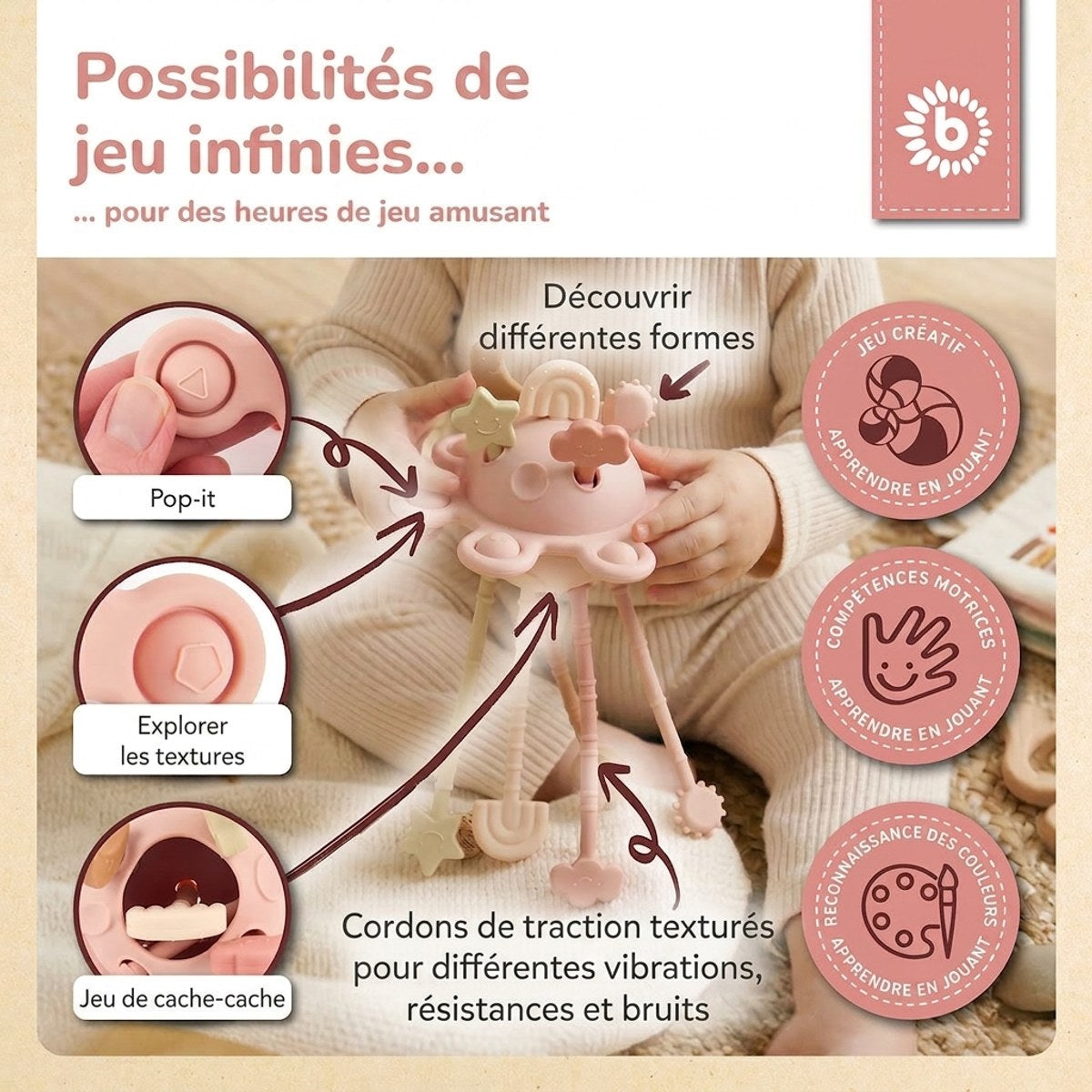 Silikon Activity Planet dreamy rose - FR Infographic