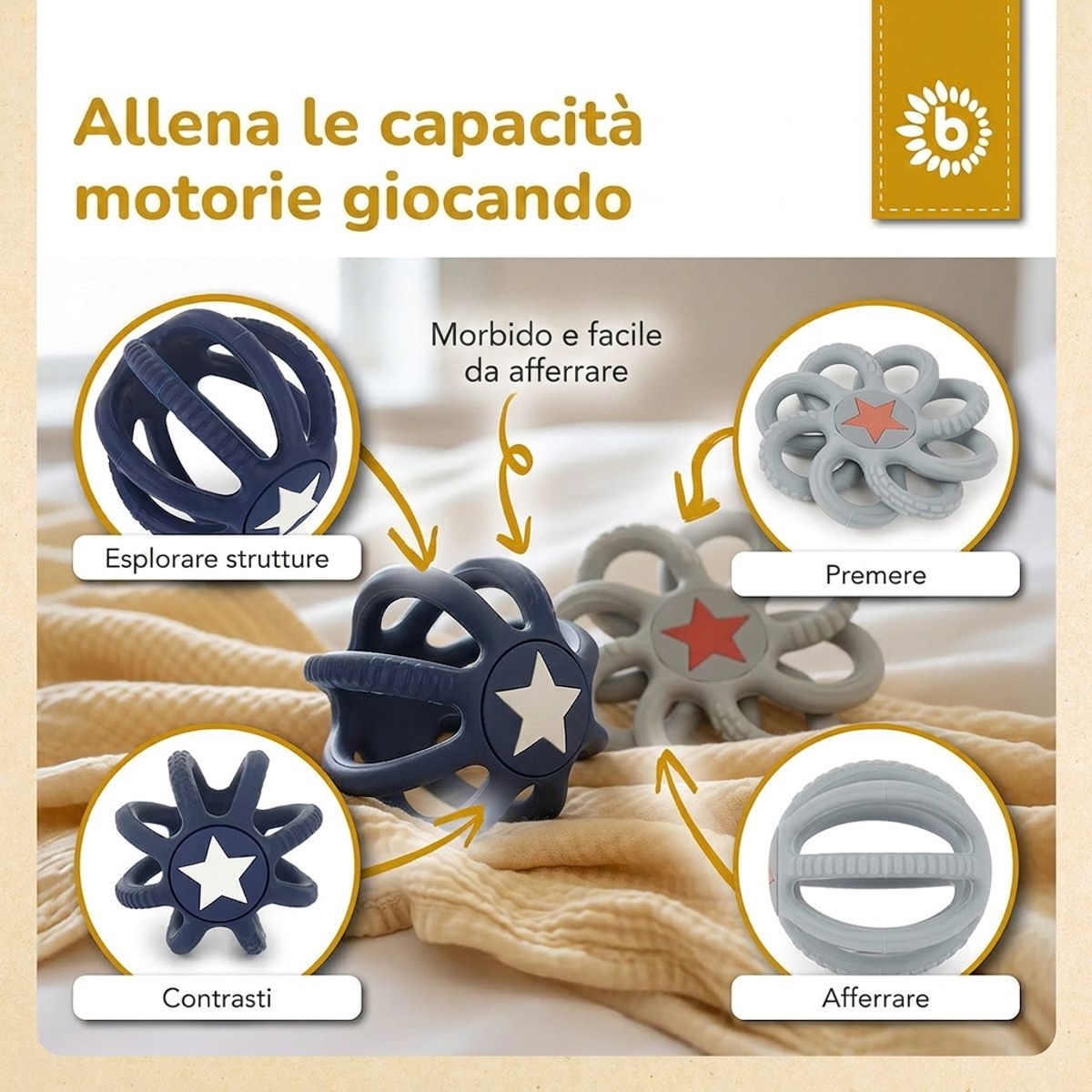 Silikon Beiß- & Greifball 2er Set Night Sky - IT Infographic