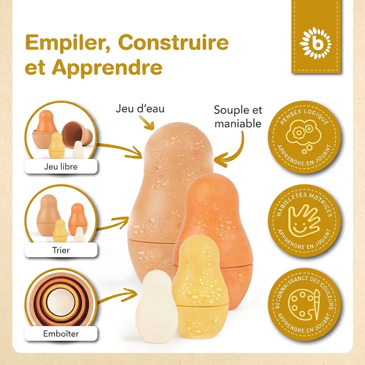 Silikon Matroschka Chocolate Bliss - FR Infographic