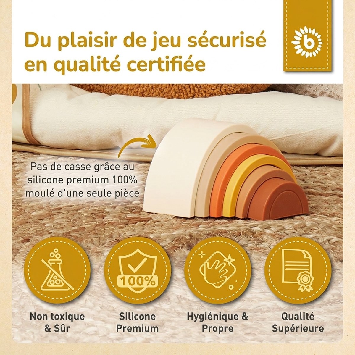 Silikon Regenbogen Chocolate Bliss - FR Infographic
