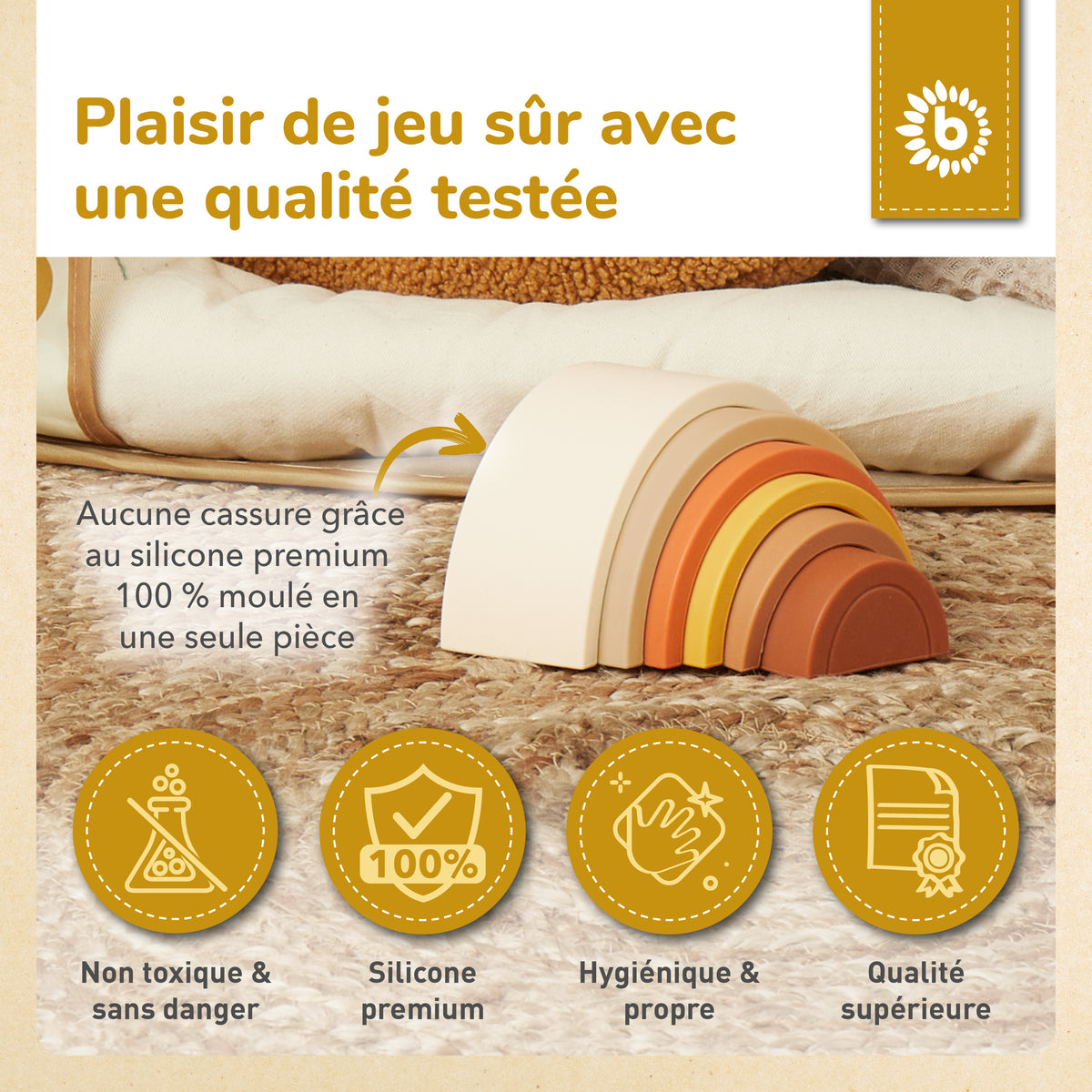 Silikon Regenbogen Chocolate Bliss - FR Infographic