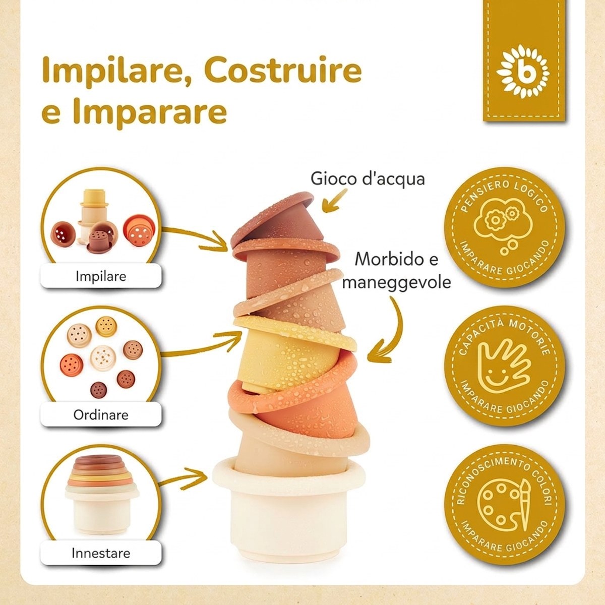 Silikon Stapelbecher Chocolate Bliss - IT Infographic