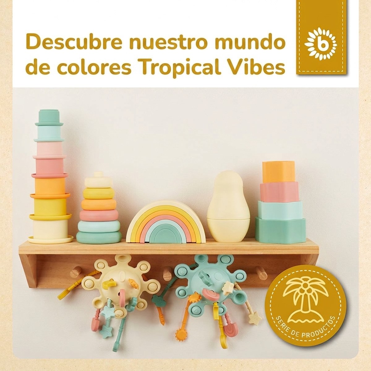 Silikon Stapelbecher Tropical Vibes - ES Infographic