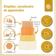 Silikon Stapelspiel Blume Chocolate Bliss - FR Infographic