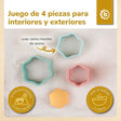 Silikon Stapelspiel Blume Tropical Vibes - ES Infographic