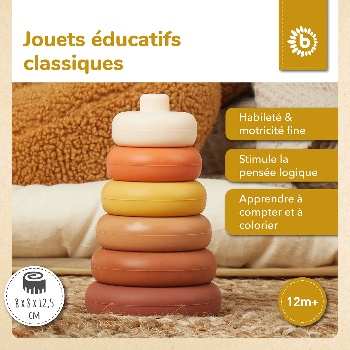 Silikon Stapelturm Chocolate Bliss - FR Infographic