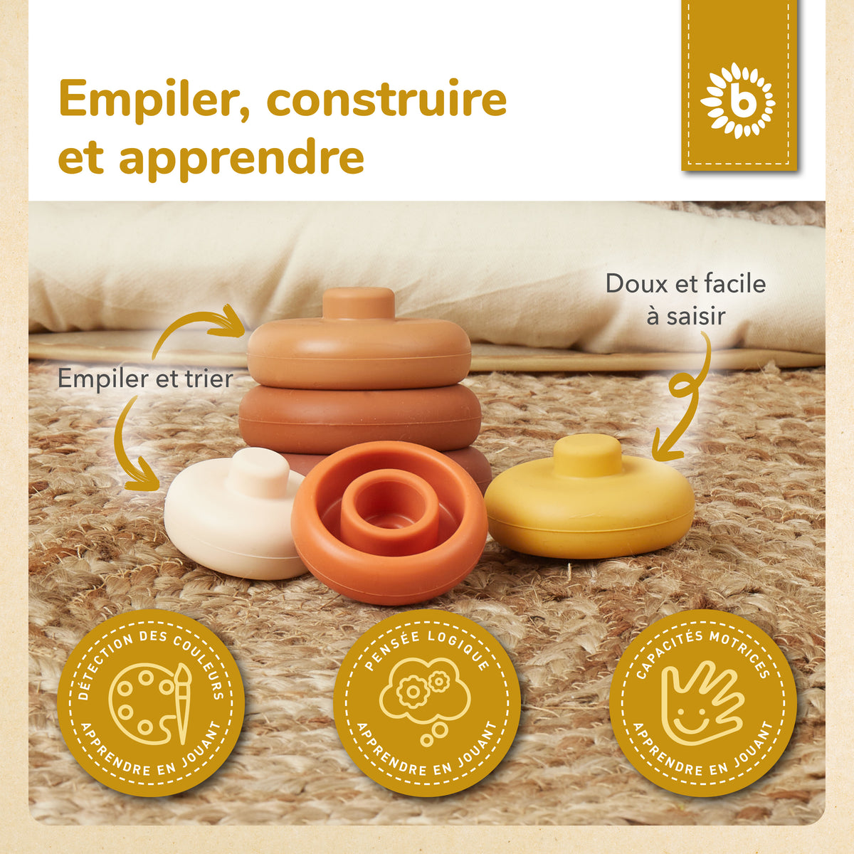 Silikon Stapelturm Chocolate Bliss - FR Infographic