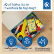 Smartphone blau mit Licht / Sounds - ES Infographic