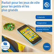Smartphone blau mit Licht / Sounds - FR Infographic