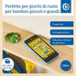 Smartphone blau mit Licht / Sounds - IT Infographic