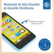 Smartphone blau mit Licht / Sounds - IT Infographic